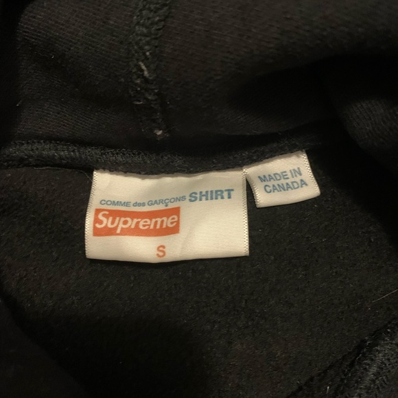 Comme des garçons x supreme hoodie - Picture 3 of 5
